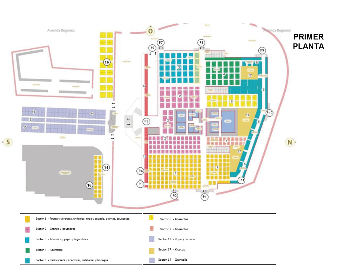 Mapa planta superior